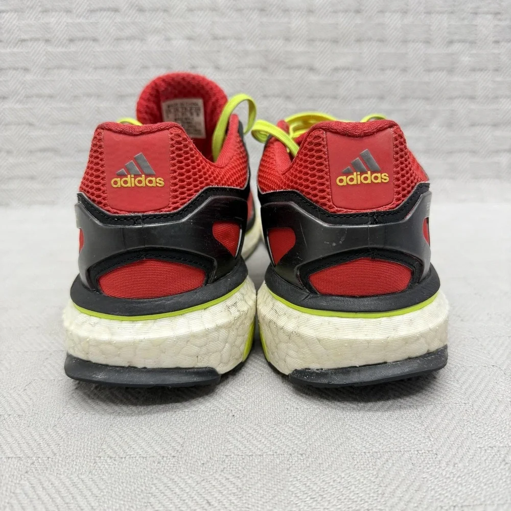 Adidas Energy Boost Shoes Mens Size 9‎ Red Cushioned Running Techfit G65075